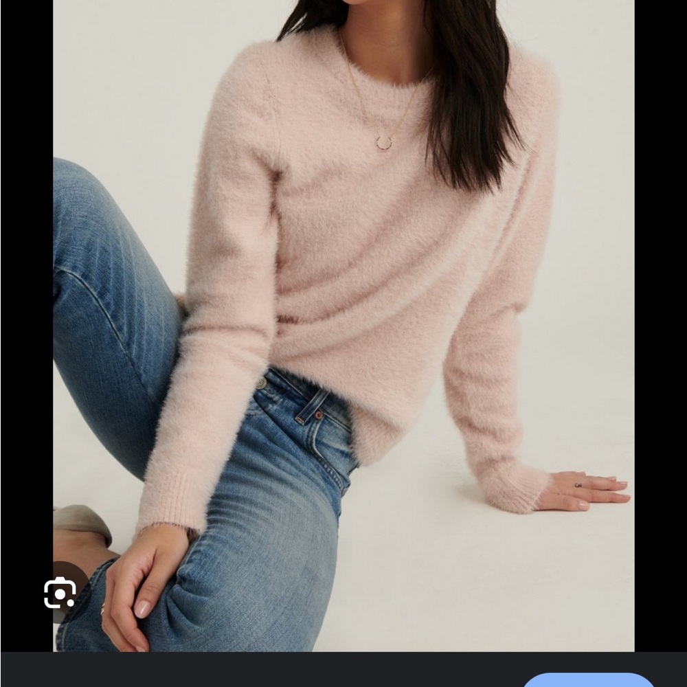 Lucky Brand Light Pink Eyelash Sweater